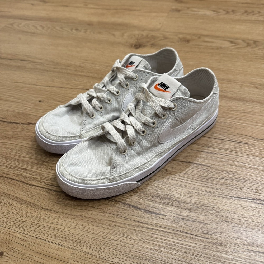 Nike Court Legacy Canvas Size 7 Off-White‎ Canvas Sneakers